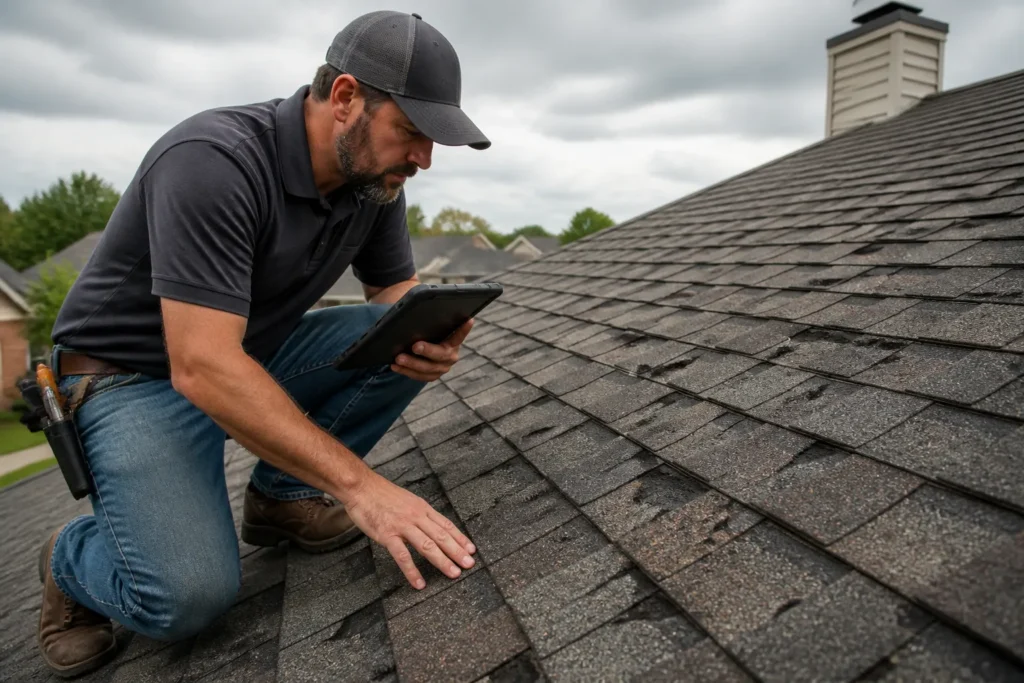 Storm damage roof inspection and restoration support